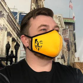 Маски защитные: маска аноним неопрен